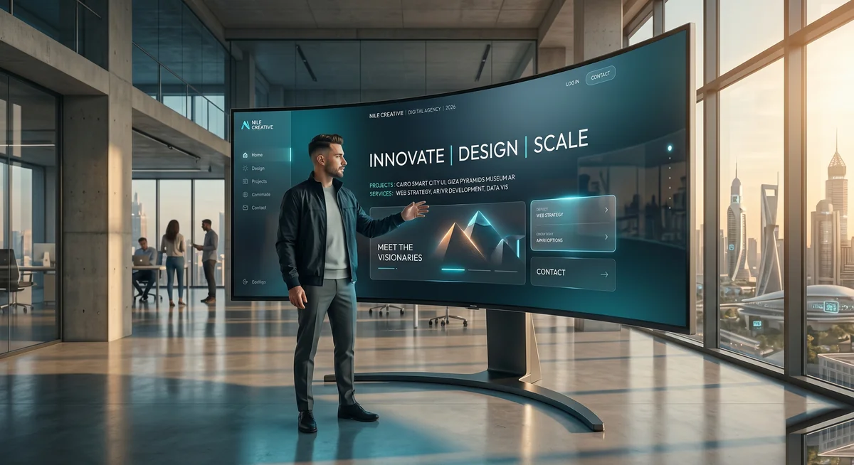 اتجاهات تصميم المواقع للشركات في 2026