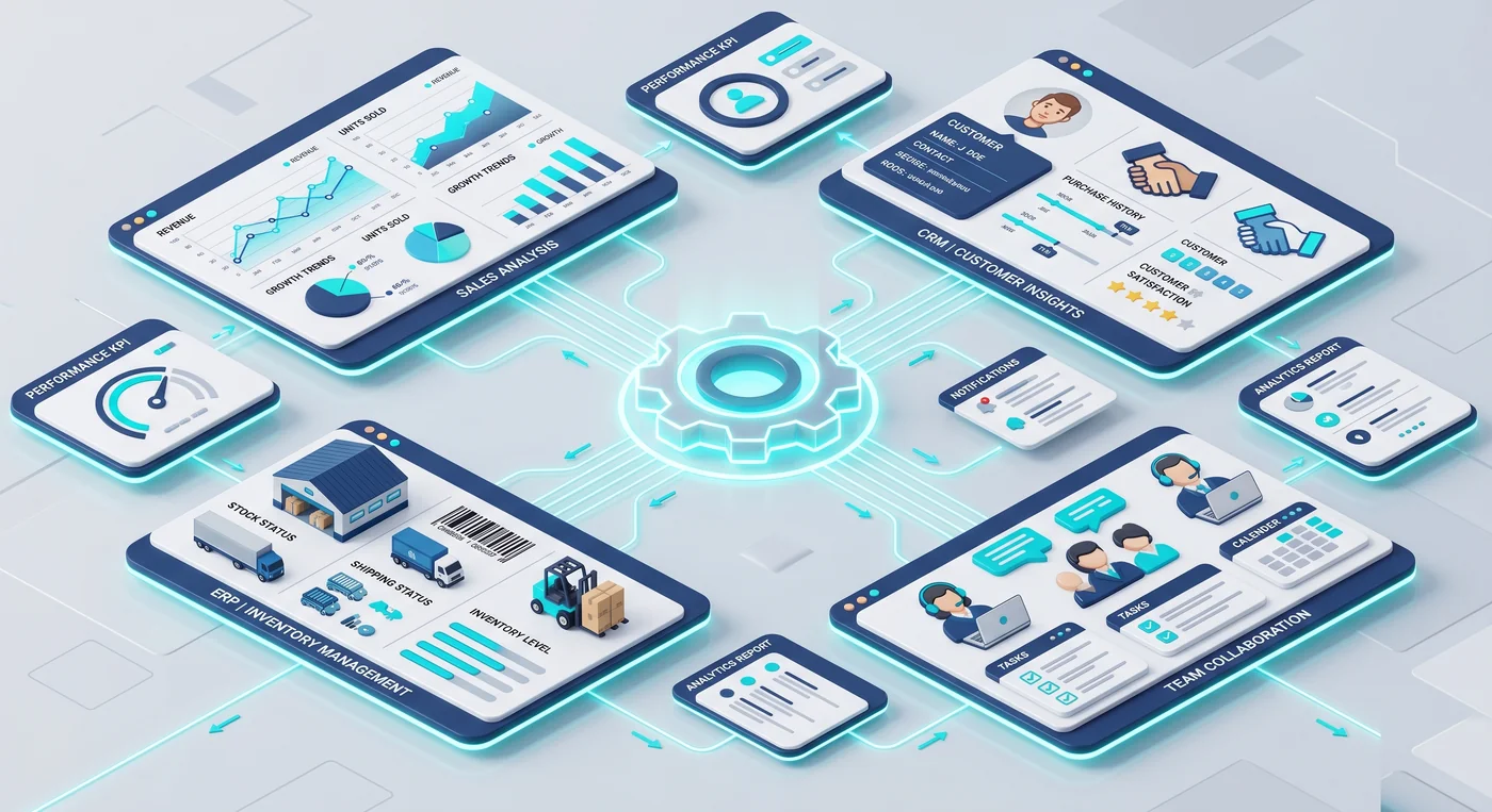 أنظمة إدارة الأعمال (CRM & ERP)